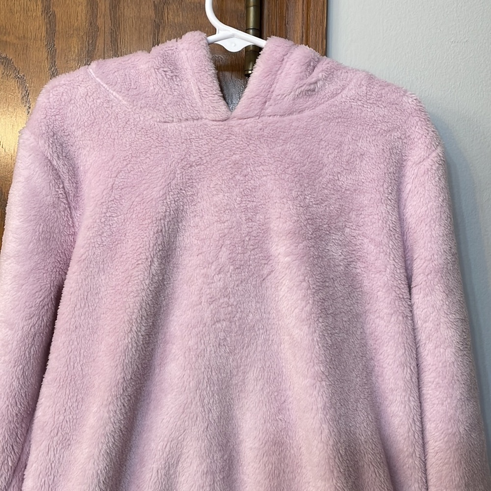 CARTERS NWOT Girls Size 6 Purple Lavender Fuzzy Soft Pullover Hoody Cozy - Picture 4 of 9